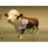 A Beswick model of a Hereford bull