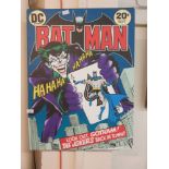 A stretched canvas depicting a Batman comic cover