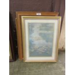 Three framed and glazed prints to include Monet