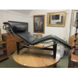 A reproduction Le Corbusier style chaise longue