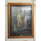 A framed and glazed Casa Blanca print