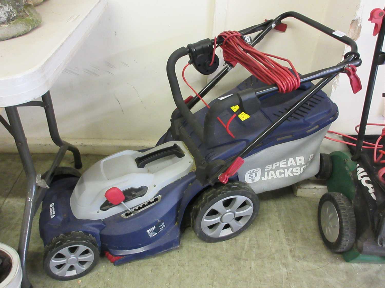 A Spear and Jackson electric lawnmower