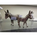 Two Beswick models of horse and pony