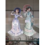 Two Coalport figurines of elegant ladies