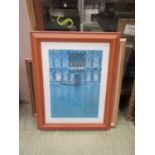 Three framed and glazed prints to include Monet