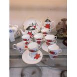 A Royal Albert 'Tahiti' tea and coffee service