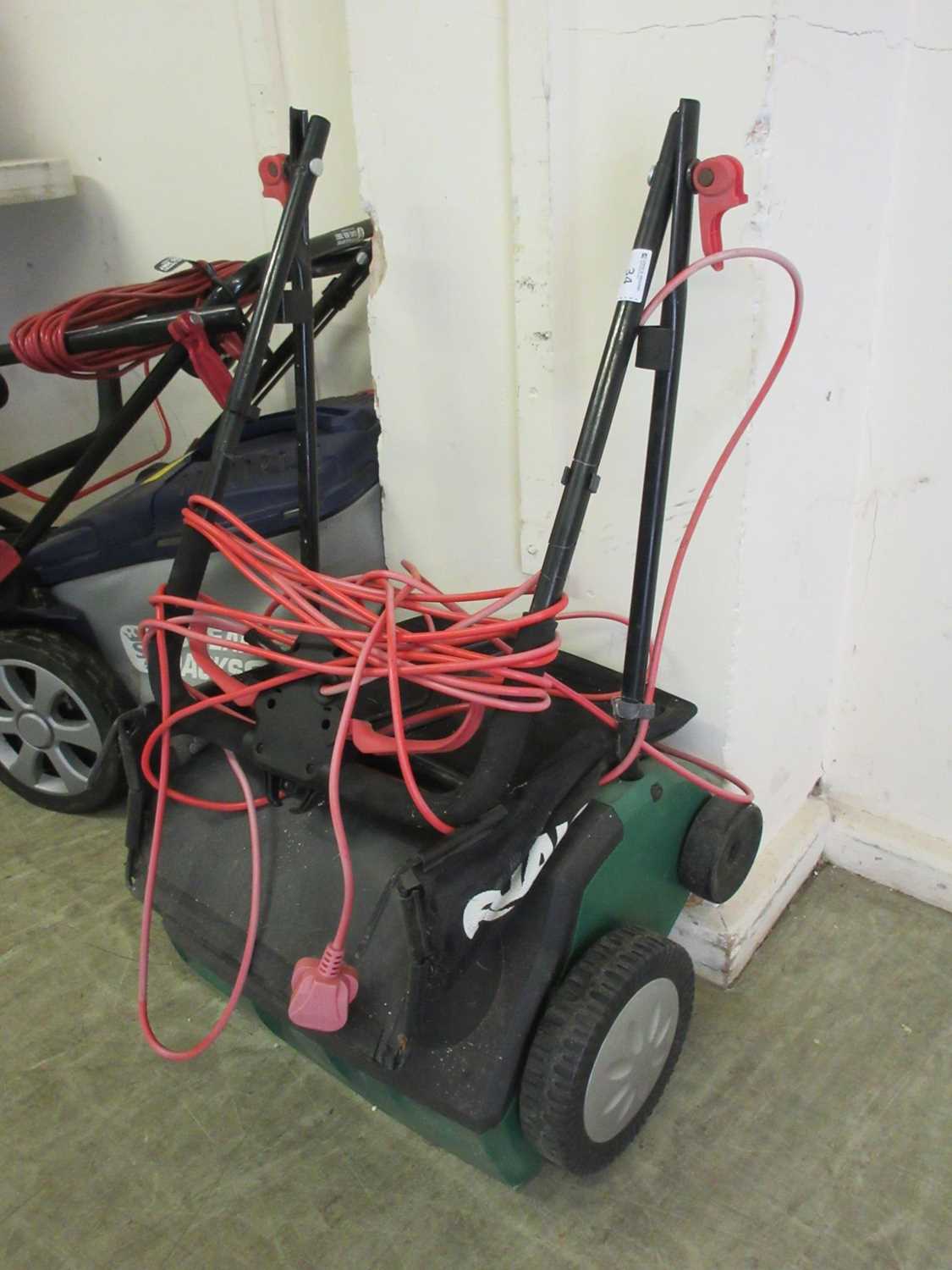 A Qualcast electric scarifier