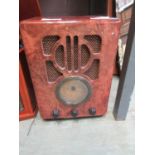 A vintage style radio