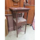 A Georgian and later mahogany washstand