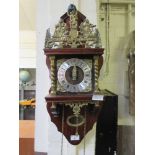 A reproduction drop dial wall clock`