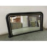 An early 20th century over mantle mirror