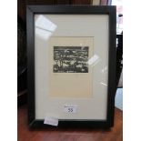 A framed and glazed limited edition print (43 of 60) of town scene signed Andy Pinner