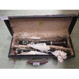 A boxed clarinet sold by Boosey & Co of London