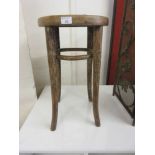 An early 20th century beech stool