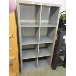 A modern grey laminated storage unit