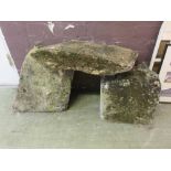 Three pieces of stone titled 'Miniature Stonehenge'