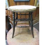 A 19th century beech stool