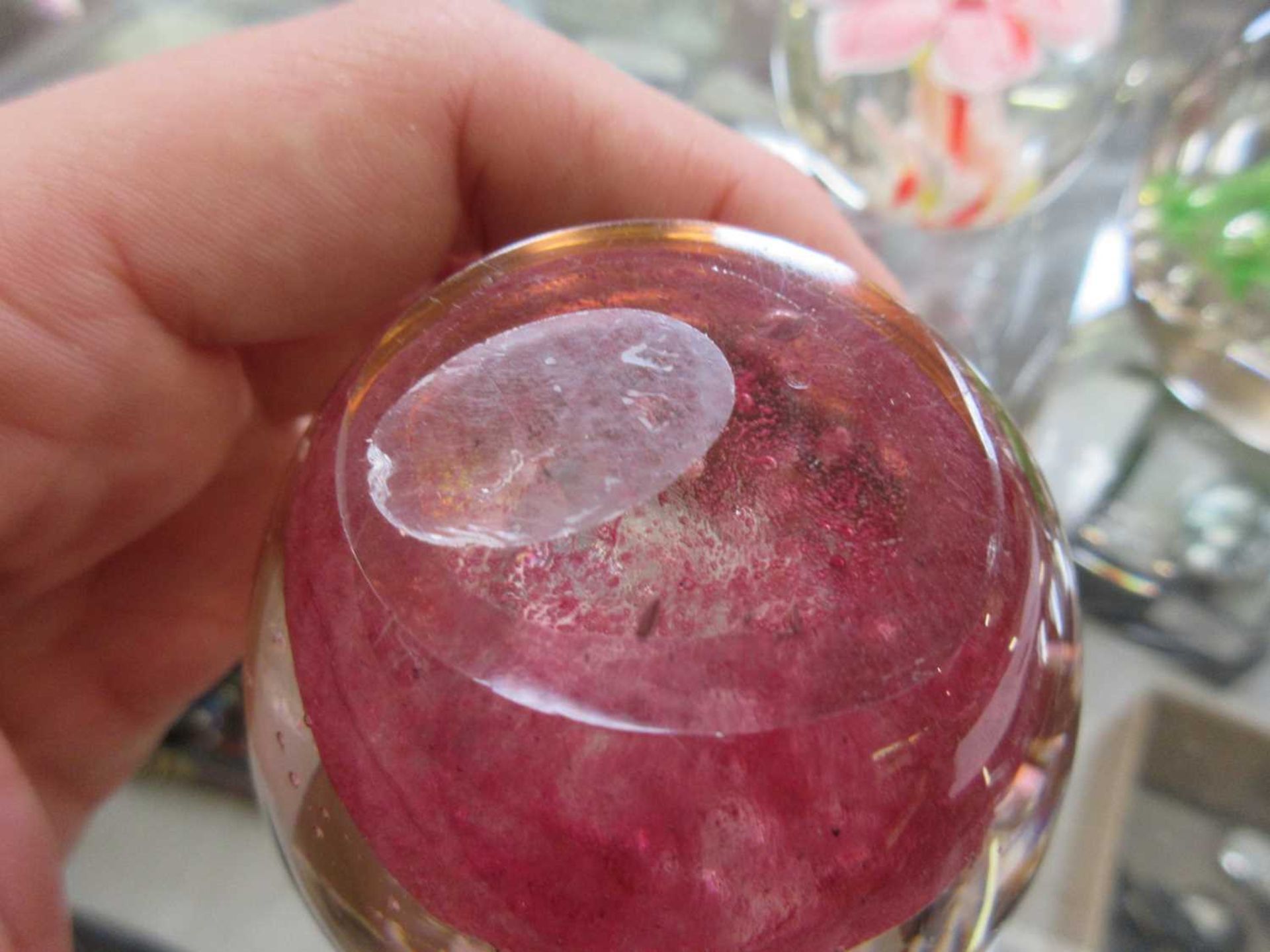 Five glass paperweights - Image 8 of 12