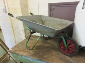 A wheelbarrow