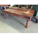 An Indonesian hard wood coffee table