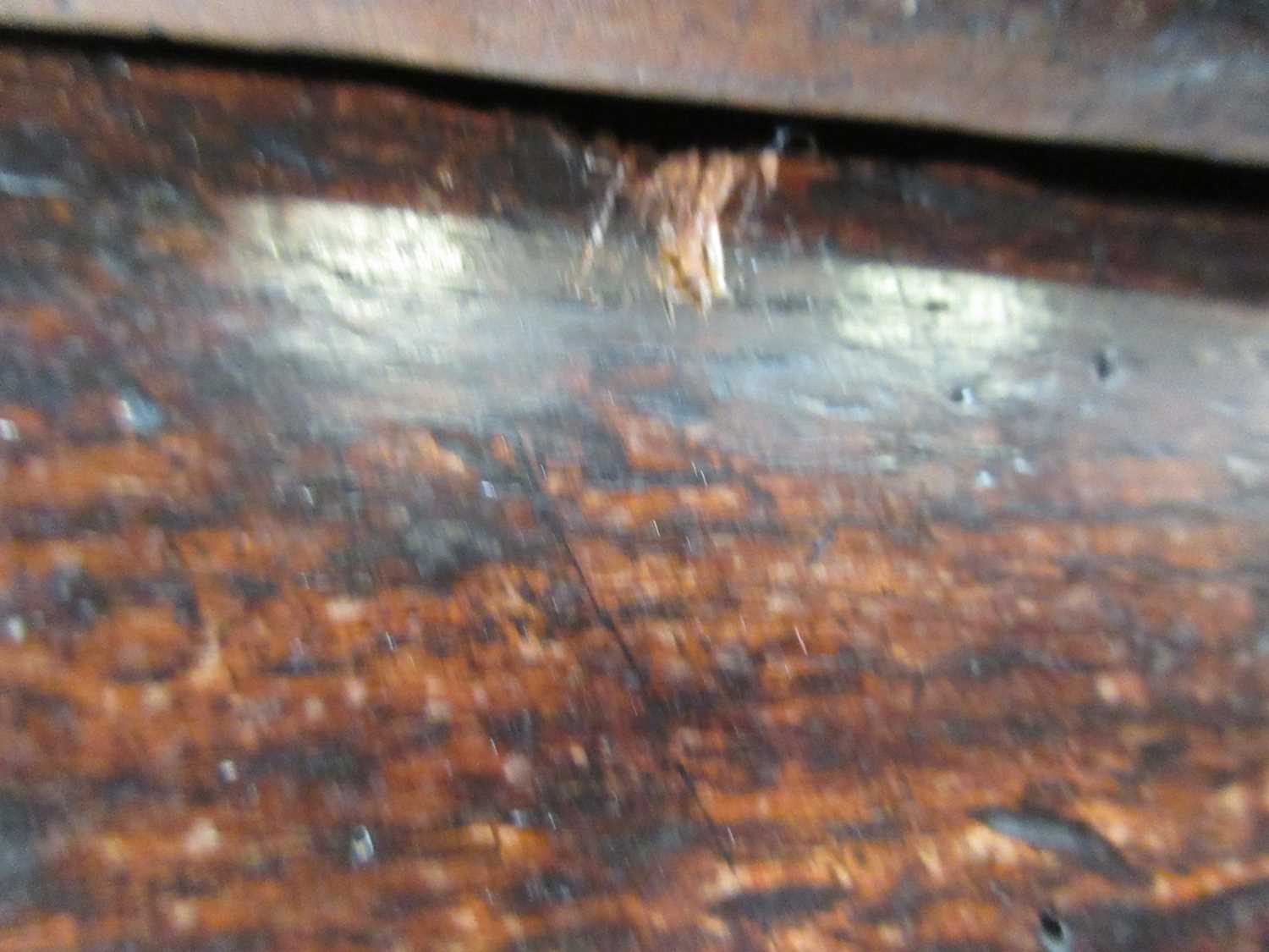 An early 18th century and later oak two drawer sideboard on turned legs Mostly solid, wobbles - Image 27 of 33