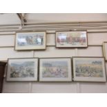 A collection of four framed and glazed limited edition prints by Alexander Charles Jones signed in