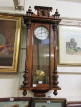 A Victorian Vienna wall clock