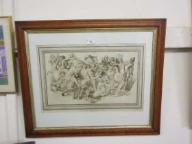 A framed and glazed print of mothers with child together with a framed and glazed French print