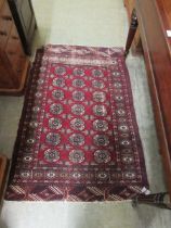 A red ground eastern rug