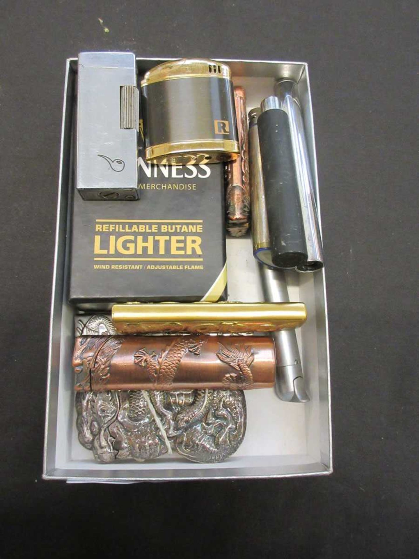 A quantity of cigarette lighters