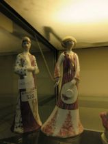 Two Royal Crown Derby ceramic 'Classics Collection' figurines, 'Dione' and 'Persephone'