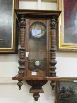 A Victorian Vienna wall clock (A/F)