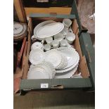 A tray containing a part coffee/dinner set by Haviland