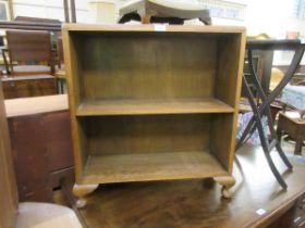 A mid-20th century oak bookcase