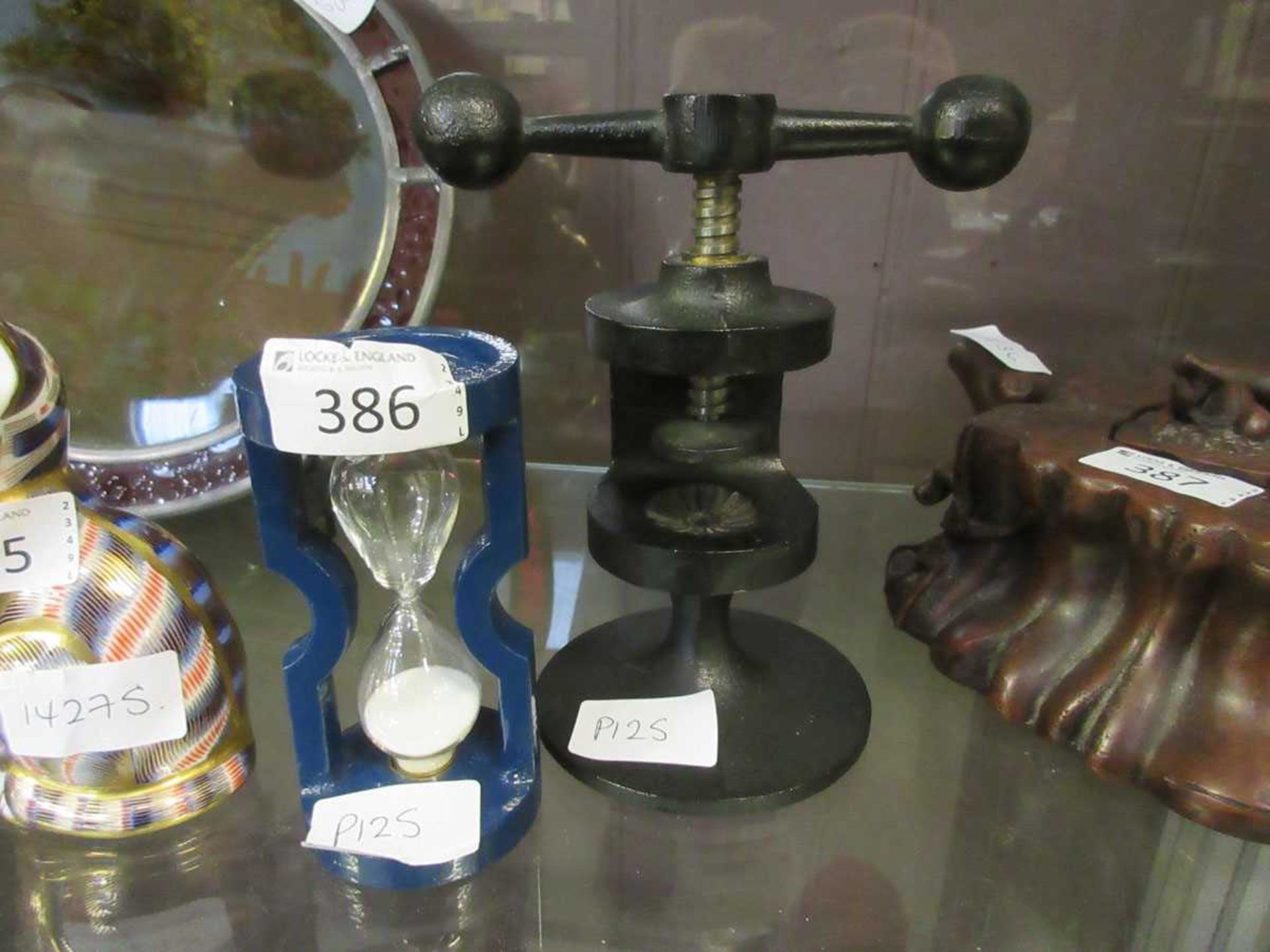 A Robert Welch 'Victor' blue painted egg timer together with a cast metal Robert Welch 'Hobart'