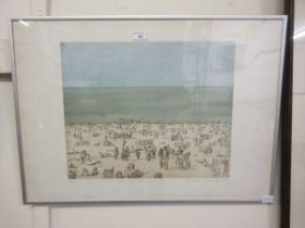 A framed and glazed limited edition print No. 30 of 50 'Wish You Were Here' signed in pencil