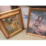 A collection of three gilt framed prints