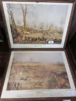 A pair of framed and glazed prints 'St Alban's Grand Steeplechase'