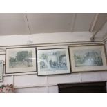 A print after Sir William Russell Flint together with two signed prints after Sturgeon