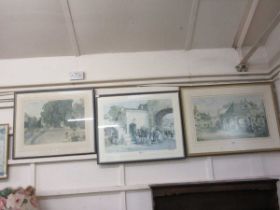 A print after Sir William Russell Flint together with two signed prints after Sturgeon