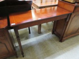 A reproduction mahogany console table