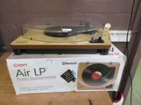 A boxed Ion Air LP turntable