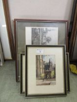 A selection of framed and glazed prints of local interest