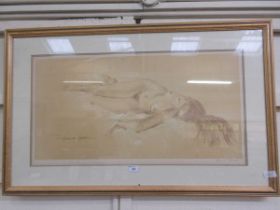 A framed and glazed print of 'Pauline' signed in pencil Spencer Roberts