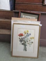 A selection of artworks to include still life, countryside, etc