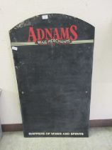 An Adnams blackboard