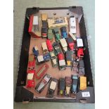 A tray of die cast and other cars