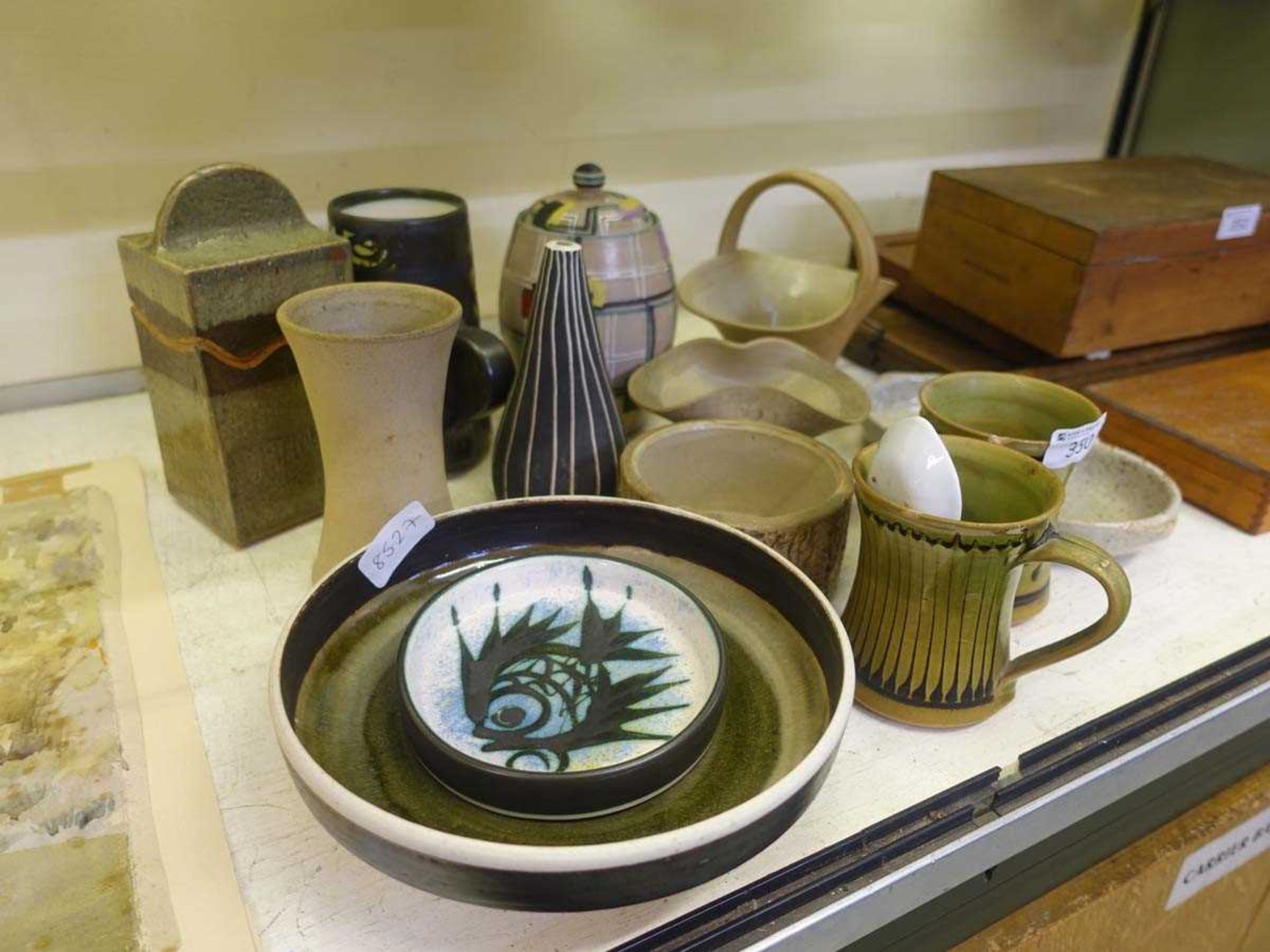 A selection of glazed stoneware items to include basket, mugs, bowls, etc - Image 2 of 2