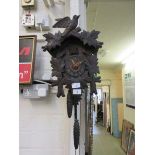 A black forest style cuckoo clock