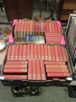Two trays of hardback books by early 20th century authors